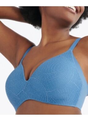 Knix Wingwoman Knixy Lace Bra Sz 5 in Daylight Blue